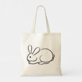 Gewoon een konijn tote bag (Achterkant)