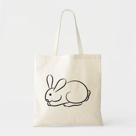 Gewoon een konijn tote bag (Voorkant)