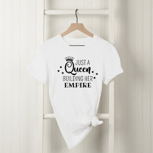 Gewoon een koningin die haar Empire Black Quote bo T-shirt