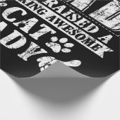 Gewoon een koude vader die een Geweldige kat opraa Cadeaupapier (Hoek)