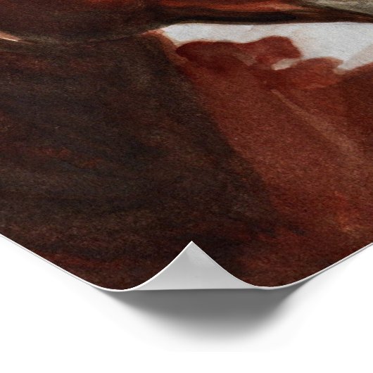 Gewoon een kus-druk op Canvas Poster (Hoek)