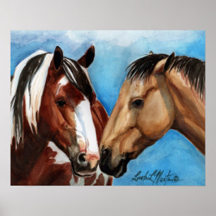 Gewoon een kus-druk op Canvas Poster