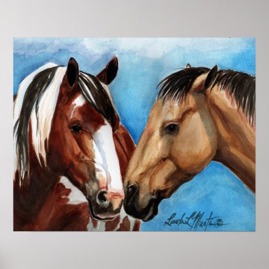 Gewoon een kus-druk op Canvas Poster (Voorkant)