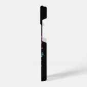 Gewoon Eén Laatste Potje - Retro Neon zwarte gamer iPhone Hoesje (Linkerkant)