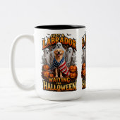 Gewoon een Labrador die op Halloween wacht mok (Links)