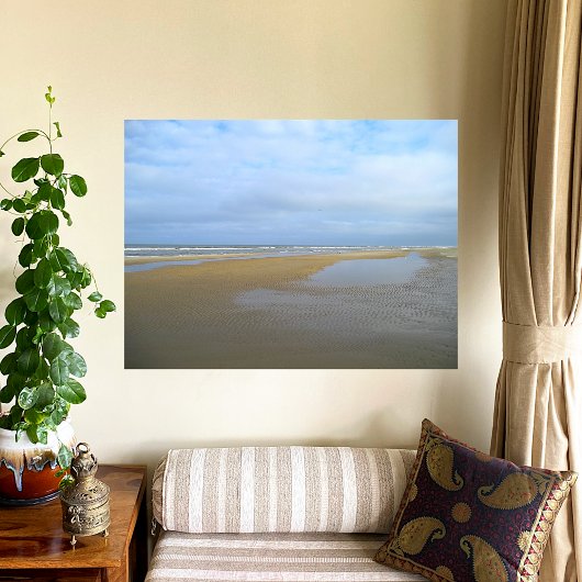 Gewoon een lange strand foto afdruk