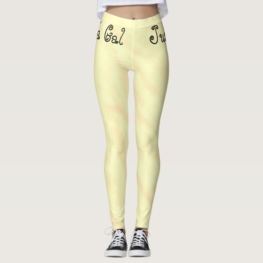 Gewoon een Leggings Kinda Gal Citroen Waterverf Le (Voorkant)