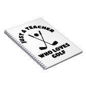 Gewoon een leraar die van golf houdt notitieboek (Rechterzijde)