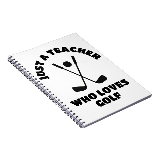 Gewoon een leraar die van golf houdt notitieboek (Rechterzijde)