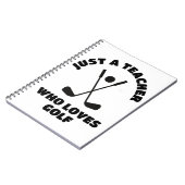 Gewoon een leraar die van golf houdt notitieboek (Linkerzijde)