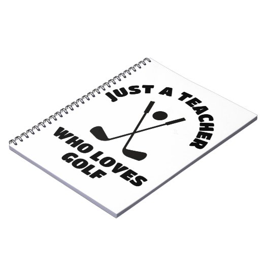 Gewoon een leraar die van golf houdt notitieboek (Linkerzijde)