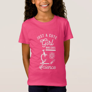 Gewoon een leuk meisje dat van wetenschap houdt, g t-shirt