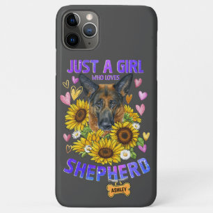 Gewoon een Lief Meisje Liefheeft Duitse Herder Zon Case-Mate iPhone Case