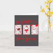 Gewoon een liefde gans Funny Valentijn Schattige g Kaart (Gele Bloem)