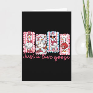 Gewoon een liefde gans Schattig Valentijn Ganze Co Kaart