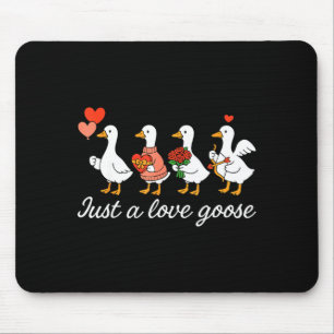 Gewoon een liefdesgans Valentijnsdag Eend Domme Ga Muismat
