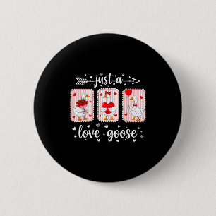 Gewoon een liefhebbende gans Funny Valentijn Schat Ronde Button 5,7 Cm