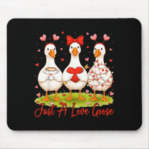 Gewoon een lieflijke gans koffie grappige valentin muismat
