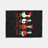 Gewoon een lieflijke gans valentijn eend grappige fleece deken (Voorkant (Horizontaal))