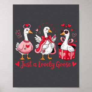 Gewoon een lieve gans Schattige domme gans Valenti Poster