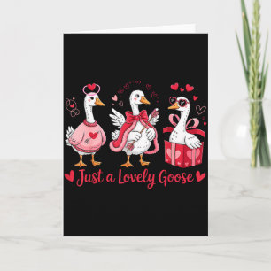 Gewoon een lieve gans Schattige dwaze gans Valenti Kaart