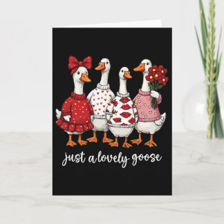 Gewoon een lieve gans Schattige dwaze gans Valenti Kaart