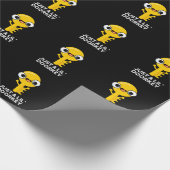 Gewoon een lil door een sleutelhanger Funny Dorky Cadeaupapier (Hoek)