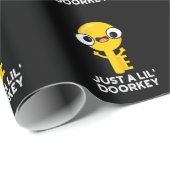 Gewoon een lil door een sleutelhanger Funny Dorky Cadeaupapier (Rol Hoek)
