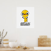 Gewoon een lil door een sleutelhanger, Funny Dorky Poster (Keuken)