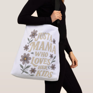 Gewoon een mama die van haar kinderen houdt Retro Crossbody Tas