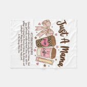 Gewoon Een Mama String Cheese Era Coffee Moeder Da Fleece Deken (Voorkant (Horizontaal))