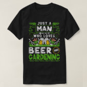 Gewoon een Man die houdt van biertuinieren grappig T-shirt (Design voorkant)