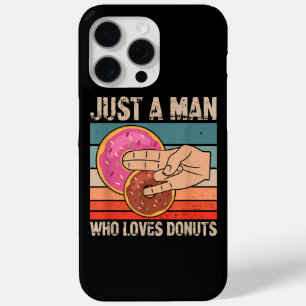 Gewoon een Man die houdt van Donuts 2 in de Pinky iPhone 15 Pro Max Hoesje