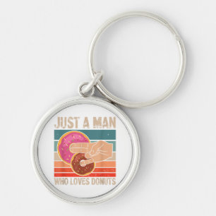 Gewoon een Man die houdt van Donuts 2 in de Pinky Sleutelhanger