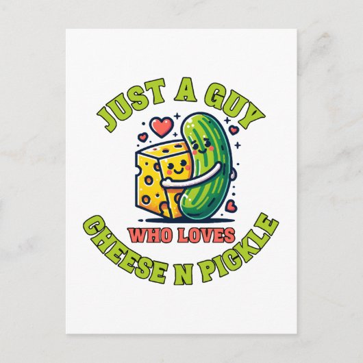 Gewoon een man die van augurk houdt briefkaart (Voorkant)