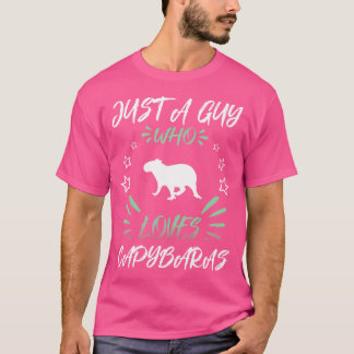 Gewoon een man die van Capybaras houdt T-shirt