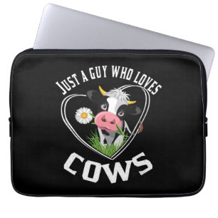 Gewoon een man die van koe houdt, koe houdt Essent Laptop Sleeve