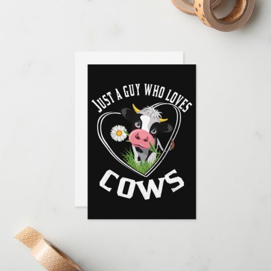 Gewoon een man die van koe houdt, koe houdt Essent Notitiekaartje (Voorkant / Achterkant in situ)