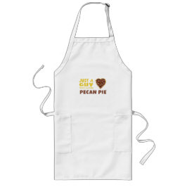 Gewoon een man die van Pecan-taart houdt Lang Schort