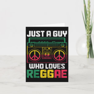 Gewoon Een Man Die Van Reggae Muziek Houd Jamaica  Kaart