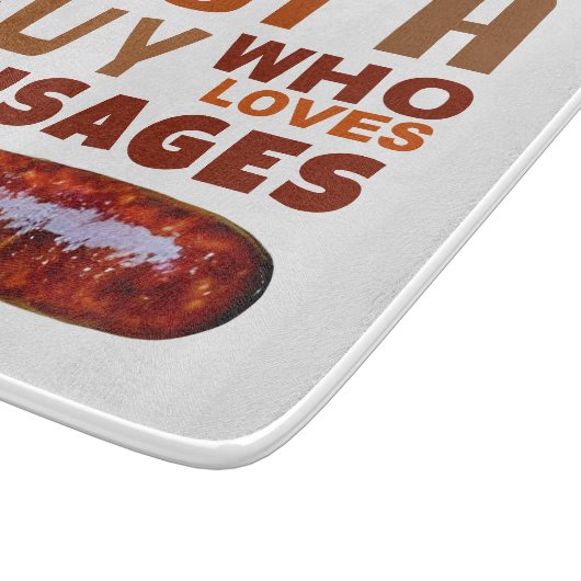 Gewoon een man die van Sausages houdt Snijplank (Hoek)