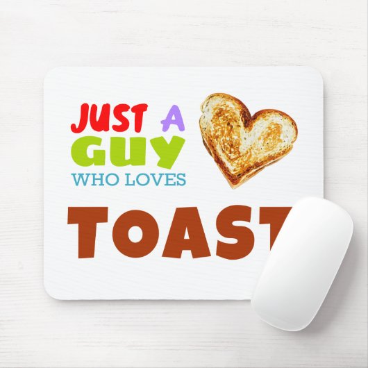 Gewoon een man die van Toast Laptop Slapje houdt Muismat (Met muis)