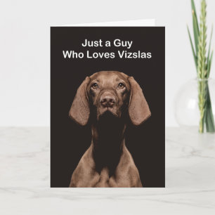 Gewoon Een Man Die Van Vizsla's Houdt Kaart