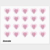 Gewoon een Matcha Meisje Hart Esthetisch – Roze Cu Sticker (Vel)