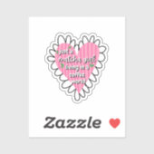 Gewoon een Matcha Meisje Hart Esthetisch – Roze Cu Sticker (Vel)
