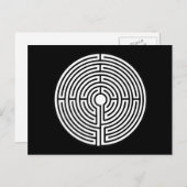 Gewoon een Maze Circular Briefkaart (Voorkant / Achterkant)