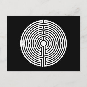 Gewoon een Maze Circular Briefkaart