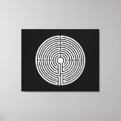 Gewoon een Maze Circular Canvas Afdruk (Voorkant)
