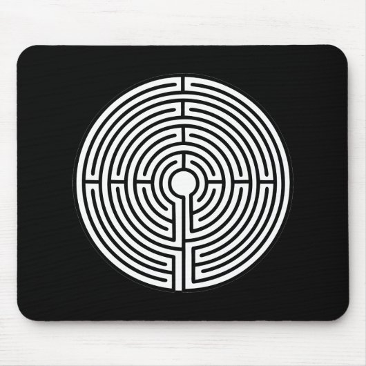 Gewoon een Maze Circular Muismat (Voorkant)