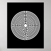 Gewoon een Maze Circular Poster (Voorkant)